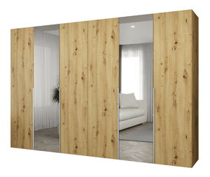 Šatní skříň 300 cm Alice 2 (dub artisan + kašmír)