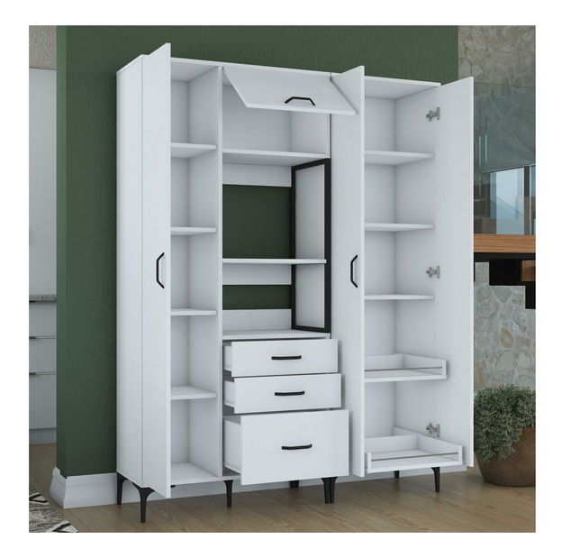 Set kuchyňských skříněk Jenaretta 31 (bílá + černá)