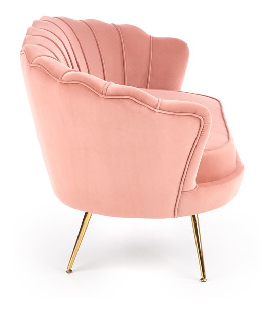 Relaxační křeslo Altha (růžová + zlatá)