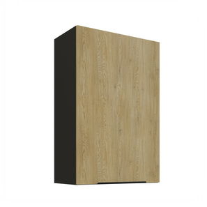 Horní kuchyňská skříňka Carminia 60 G-90 1F (dub cremona + černá)