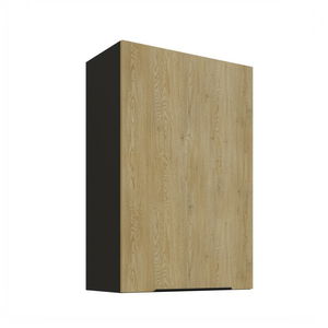 Horní kuchyňská skříňka Carminia 60 G-90 1F (dub cremona + černá)