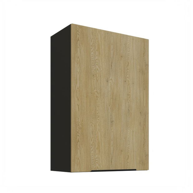Horní kuchyňská skříňka Carminia 60 G-90 1F (dub cremona + černá)