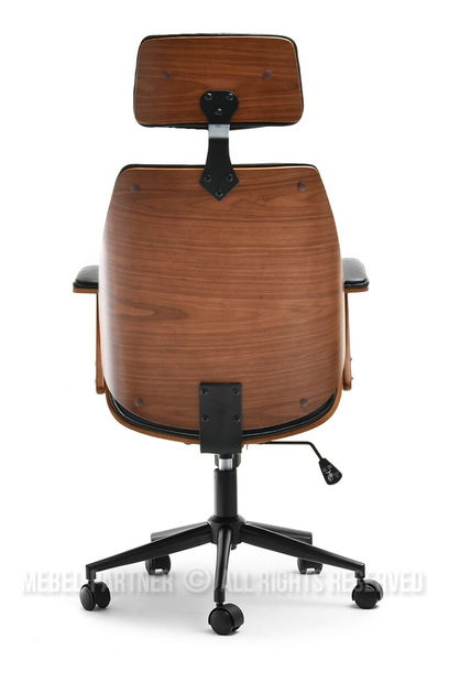 Křeslo Franc (ořech tmavý + černá)