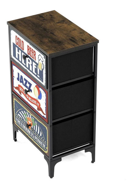 Komoda Alharacas 3 (černá)