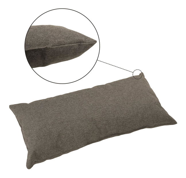 Rozkládací pohovka Elevo (hnědá) (s úl. prostorem)