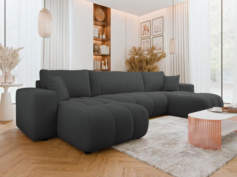 Rohová sedací souprava U Lorew U (antracit)