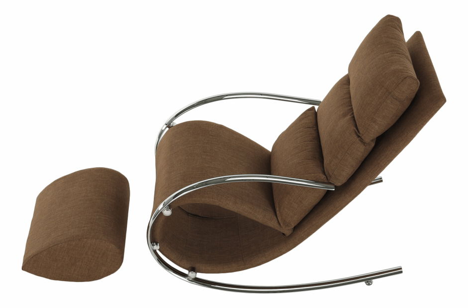 Houpací křeslo Reta (hnědá)