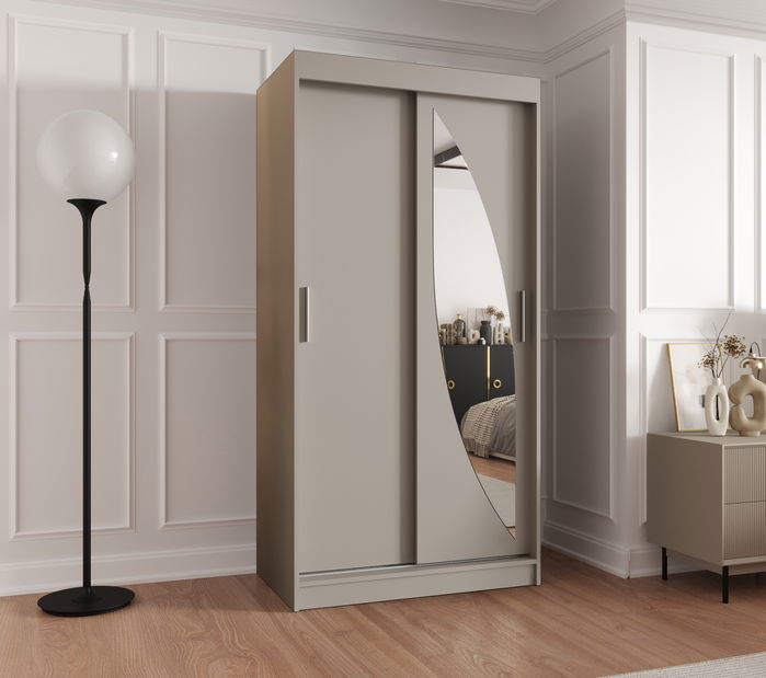 Šatní skříň 100 cm Milain (kašmír)