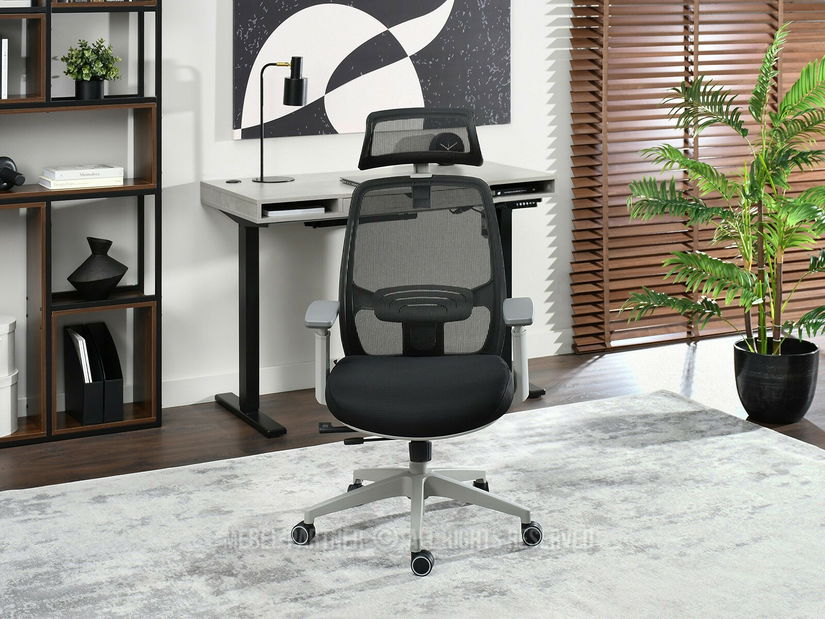 Kancelářské křeslo Largindo (černá + šedá)