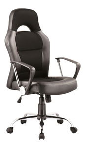 Kancelářské křeslo Obery (černá + chromová)