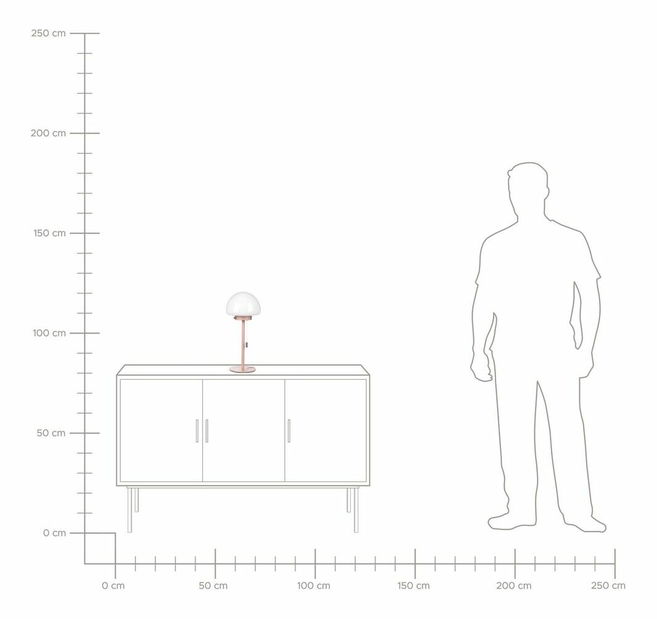 Stolní lampa Morza (růžová)