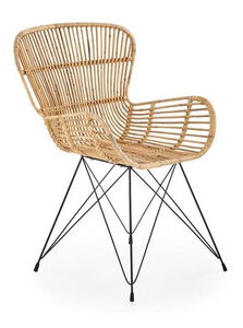 Jídelní židle Kari (přírodní + černá)