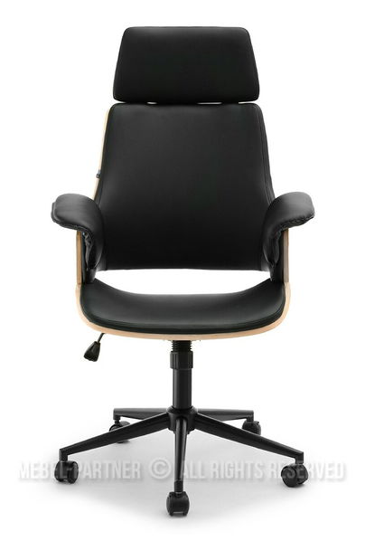 Křeslo Clementine (dub černý + černá)