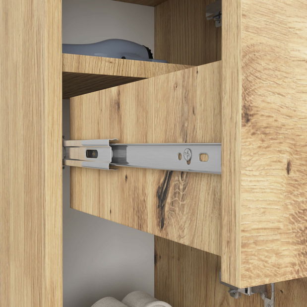 Koupelnová skříňka Fulgor 2D 1SZ (dub craft)