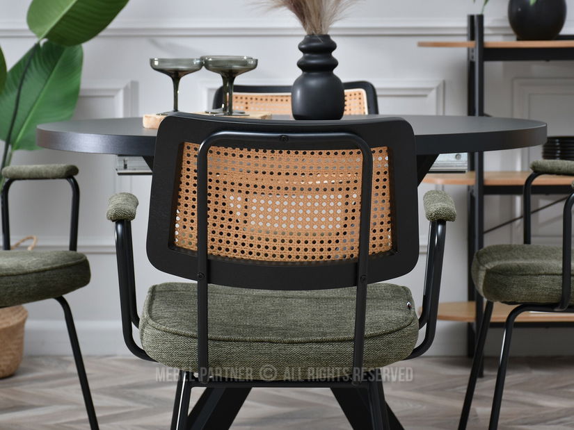 Židle Cleo (kaki + černá)