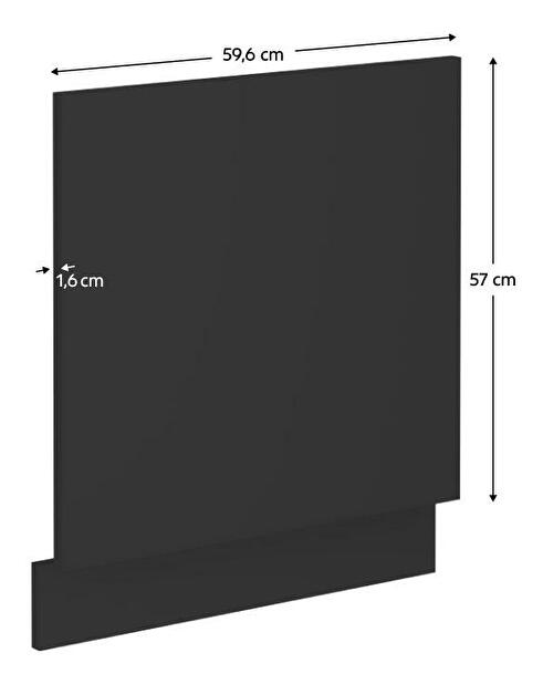 Dvířka na vestavnou myčku nádobí Sobera ZM 570x596 (černá)