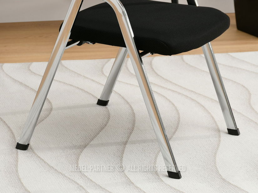 Židle Harold (černá + chromová)