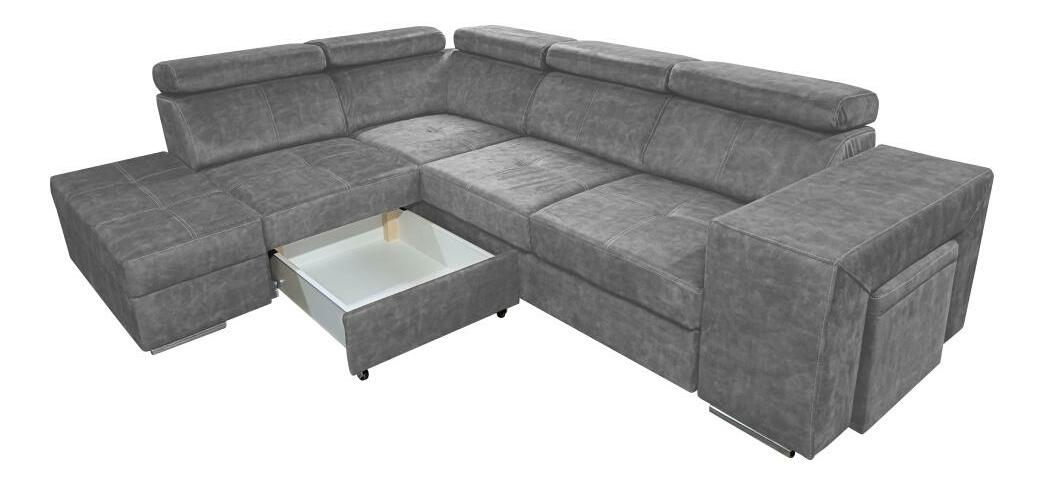 Rohová sedací souprava Maiga (šedá) (L)
