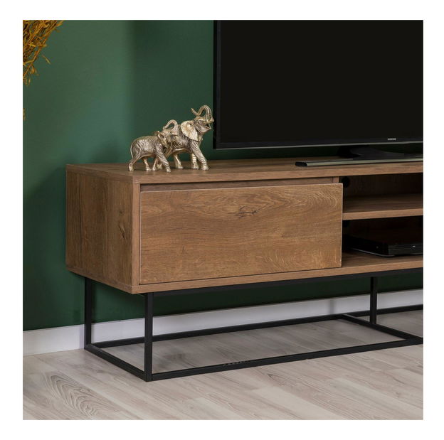 Souprava nábytku do obývacího pokoje Laxi 13 (ořech + černá)