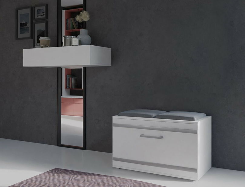 Botník (skříňka na boty) Oasis 1 (bílá)