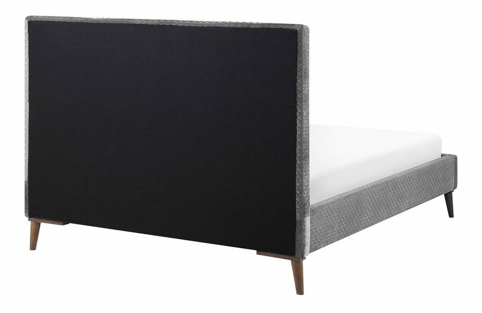 Manželská postel 140 cm BARON (s roštem) (světle šedá)