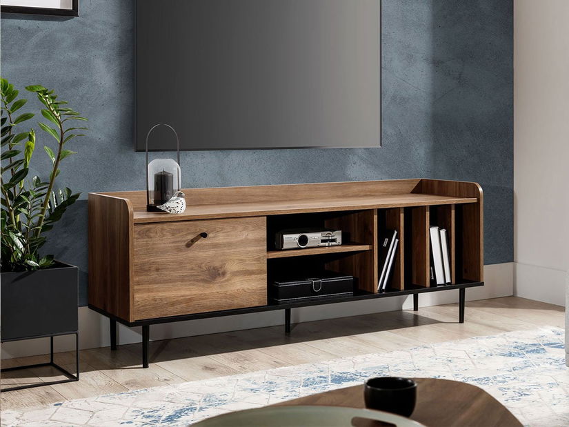 TV skříňka/stolek Percival PC8 (černá + brandy castello)