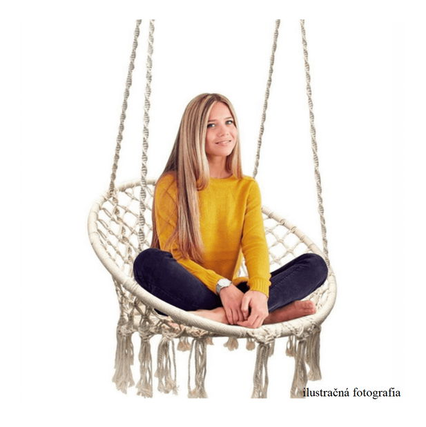 Závěsné houpací křeslo Amarea (bílá)