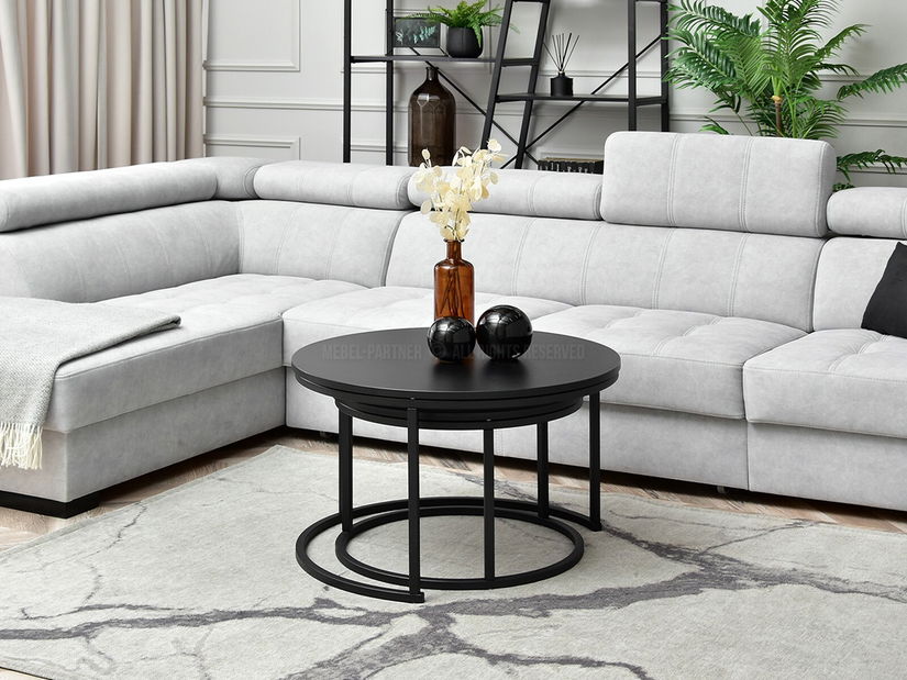 Set 2 konferenčních stolků Novedosa (černá)