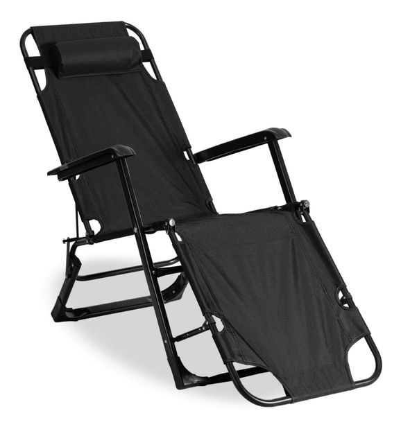 Zahradní lehátko Enfrenta (černá)