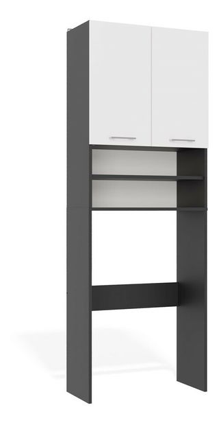 Skříňka nad pračku Perdieron 1 (antracit + bílá)