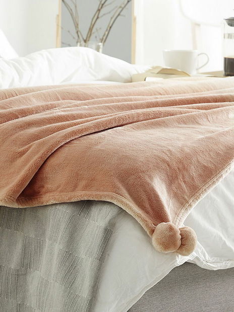 Deka 220x200 cm TEKRE (polyester) (hnědá)