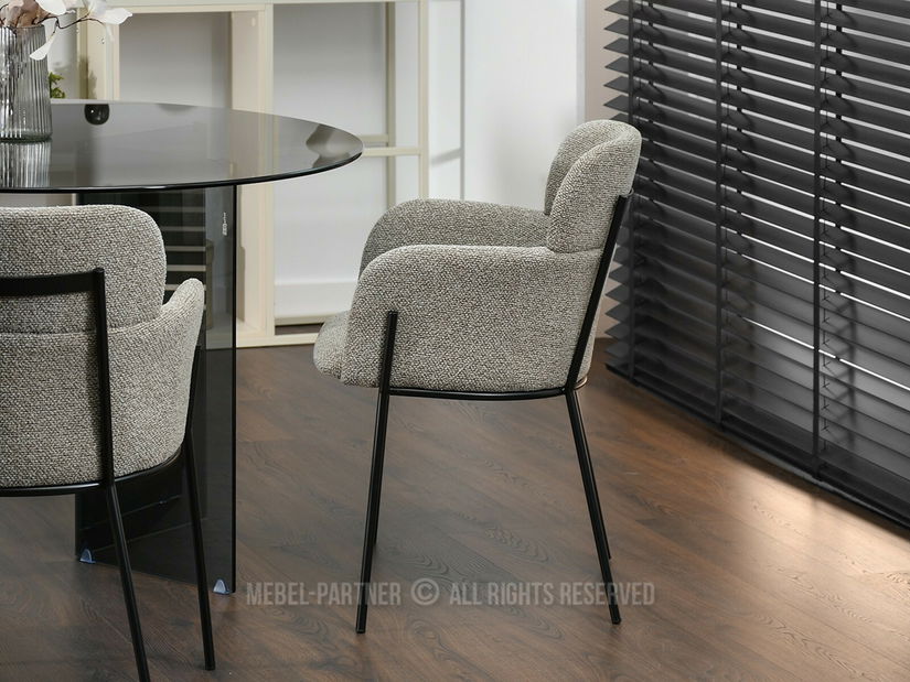 Jídelní židle Bastante (béžová + černá)