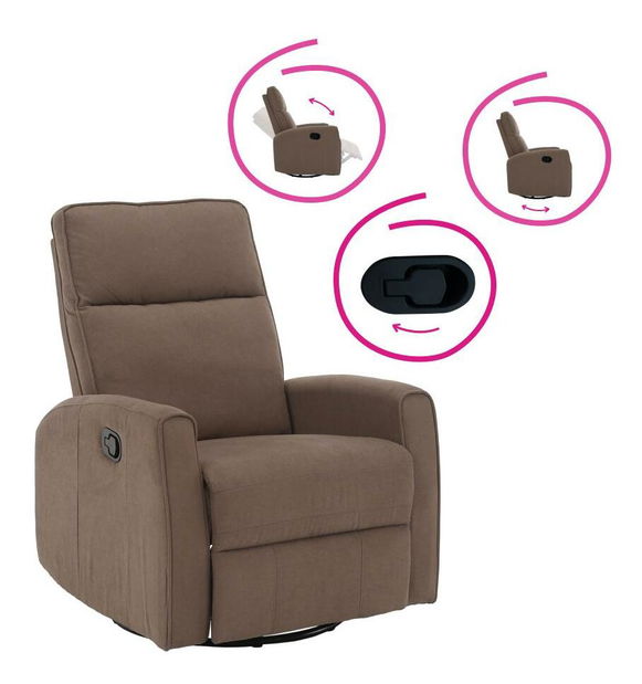 Křeslo Mako (šedohnědá)Taupe