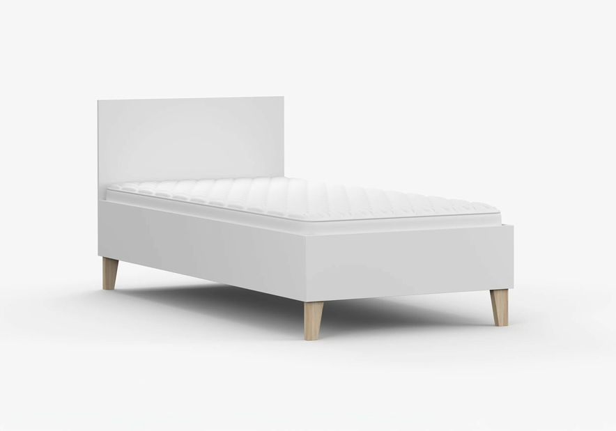 Jednolůžková postel 90 cm Figu (bílá)