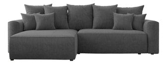 Rohová sedačka Baria (L) (tmavě šedá)