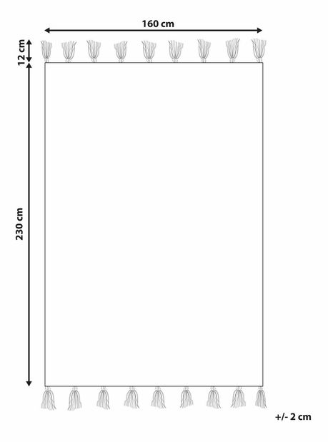 Koberec 160 x 230 cm Nig (červená)