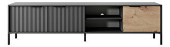 TV stolek/skříňka  Rastafa 203 3D (dub artisan + černá)