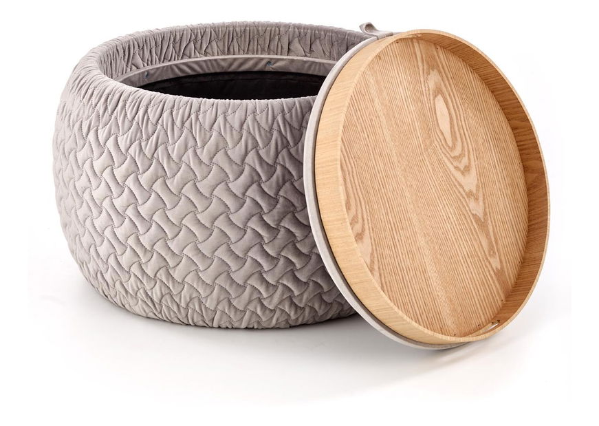 Taburet Banoba (světle šedá)