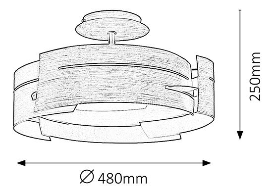 Stropní svítidlo Berbera 2216 (wenge)