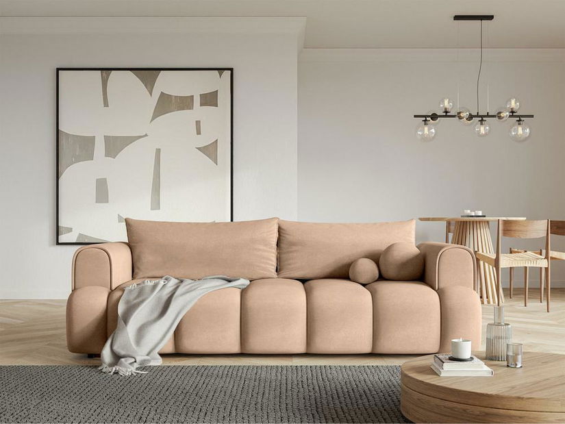 Pohovka trojsedačka Didier (béžová + černá)