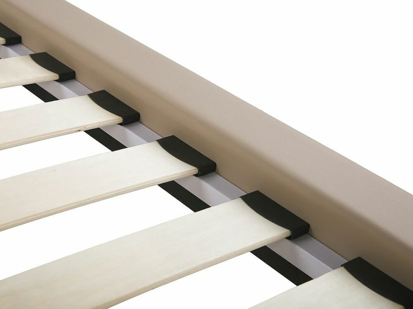 Manželská postel 180 cm BETTEA (s roštem) (béžová)