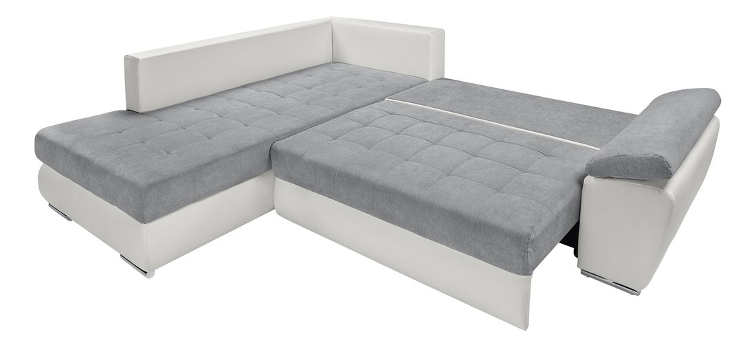 Rohová sedací souprava BRW Carl Lux 3DL.RECBK (šedá + bílá) (L)