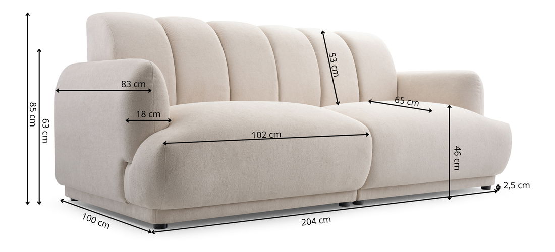 Dvoumístná pohovka Colesta