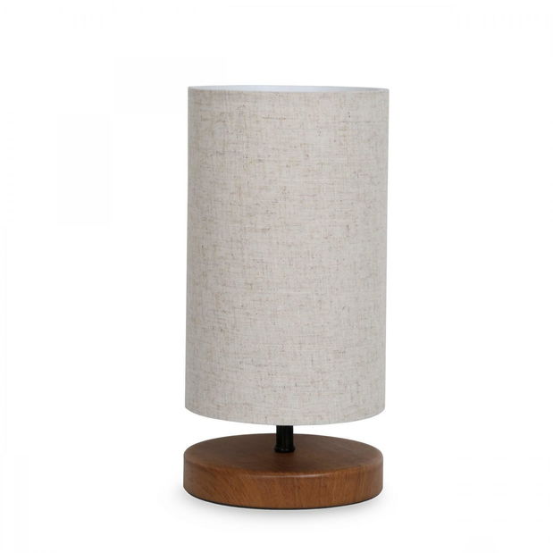 Stolní lampa Wertasso 2 (krémová + přírodní)