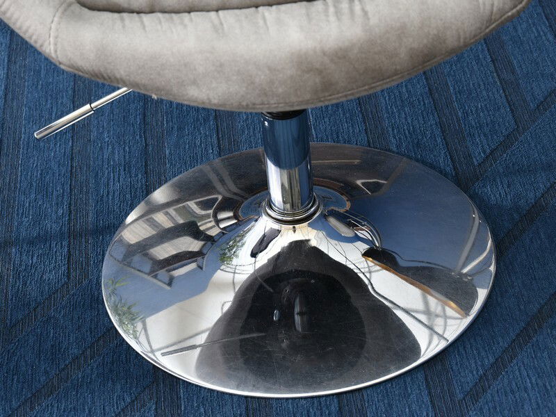 Křeslo Lush 3 (šedá + chromová)