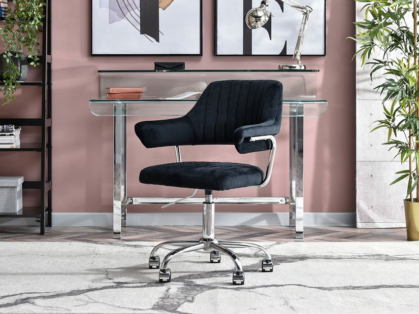 Židle Merylyn (černá + chromová)