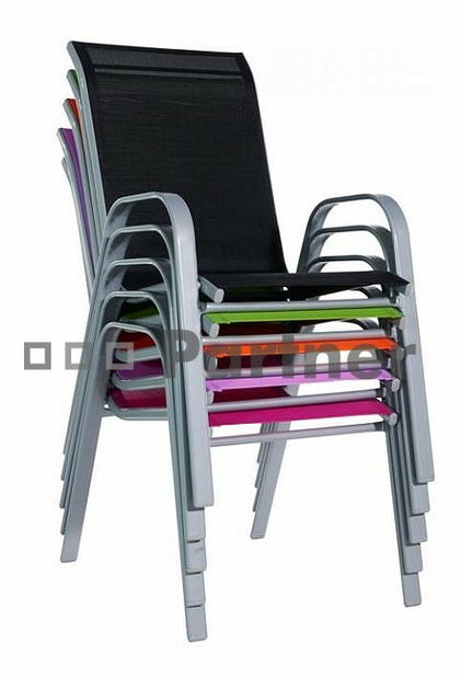 Zahradní židle Gloria černá (kov)