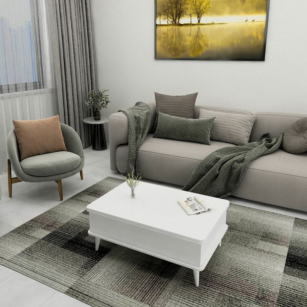 Konferenční stolek Dia (antická bílá)