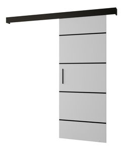 Posuvné dveře 70 cm Slavdro 4 (bílý mat + černý mat)