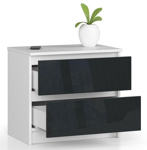 Noční stolek Kalista (grafit lesk)